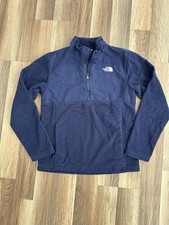 The North Face Youth Fleece Quarter Zip Jacket Navy L/G