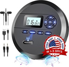 Reproductor de CD compacto recargable portát...