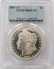 MS 65+PL MORGAN 1883 CC SILVER DOLLAR