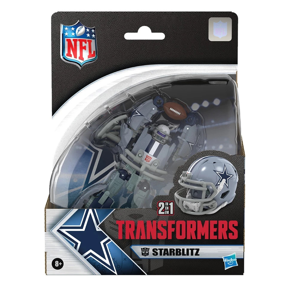 Transformers NFL Collaborative Deluxe Dallas Cowboys Starblitz Helmet 251201 - Image 2 of 4