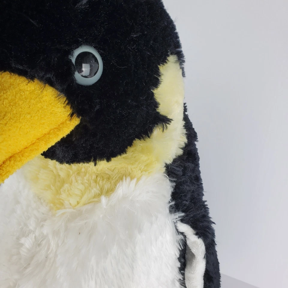 Adventure Planet Penguin 毛绒黑色白色填充动物 17 英寸超柔软 2013 — 第 2/4 张图片