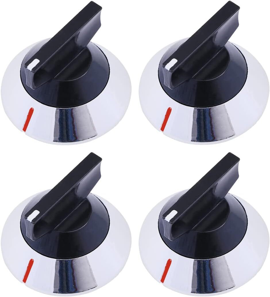 Whirlpool Kenmore Range Burner Knob 4-Pack Replacement WP330190 330190