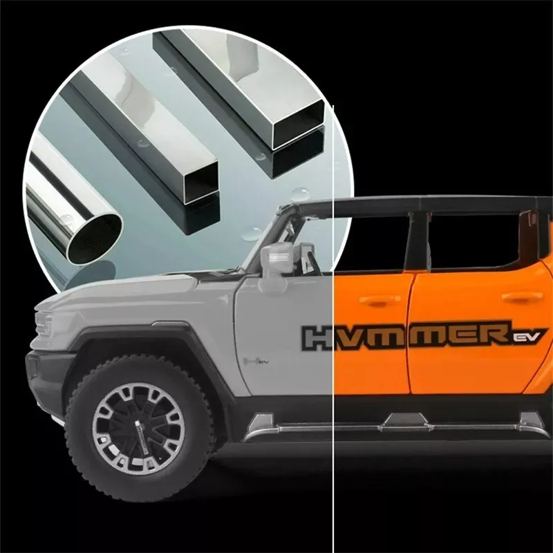 1:24 Hummer EV SUV Model Sport Car Diecast Vehicle Sounds Lights Kids Gift Toys - Image 4 of 4