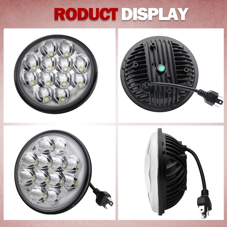 4-Piece 5-3/4" LED Headlight Set With Halo DRL - Fits Chevy Chevelle, Impala, GMC & More