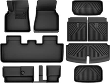 OEDRO Floor Mats Cargo Liner Backrest Mat For 2021-2024 Tesla Model Y 7-Seat