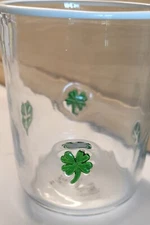 Anthropologie Shamrock Icon Juice Glass New in Box