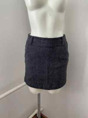 Y2K Mini Esprit Skirt Size 8 Grey Sk61