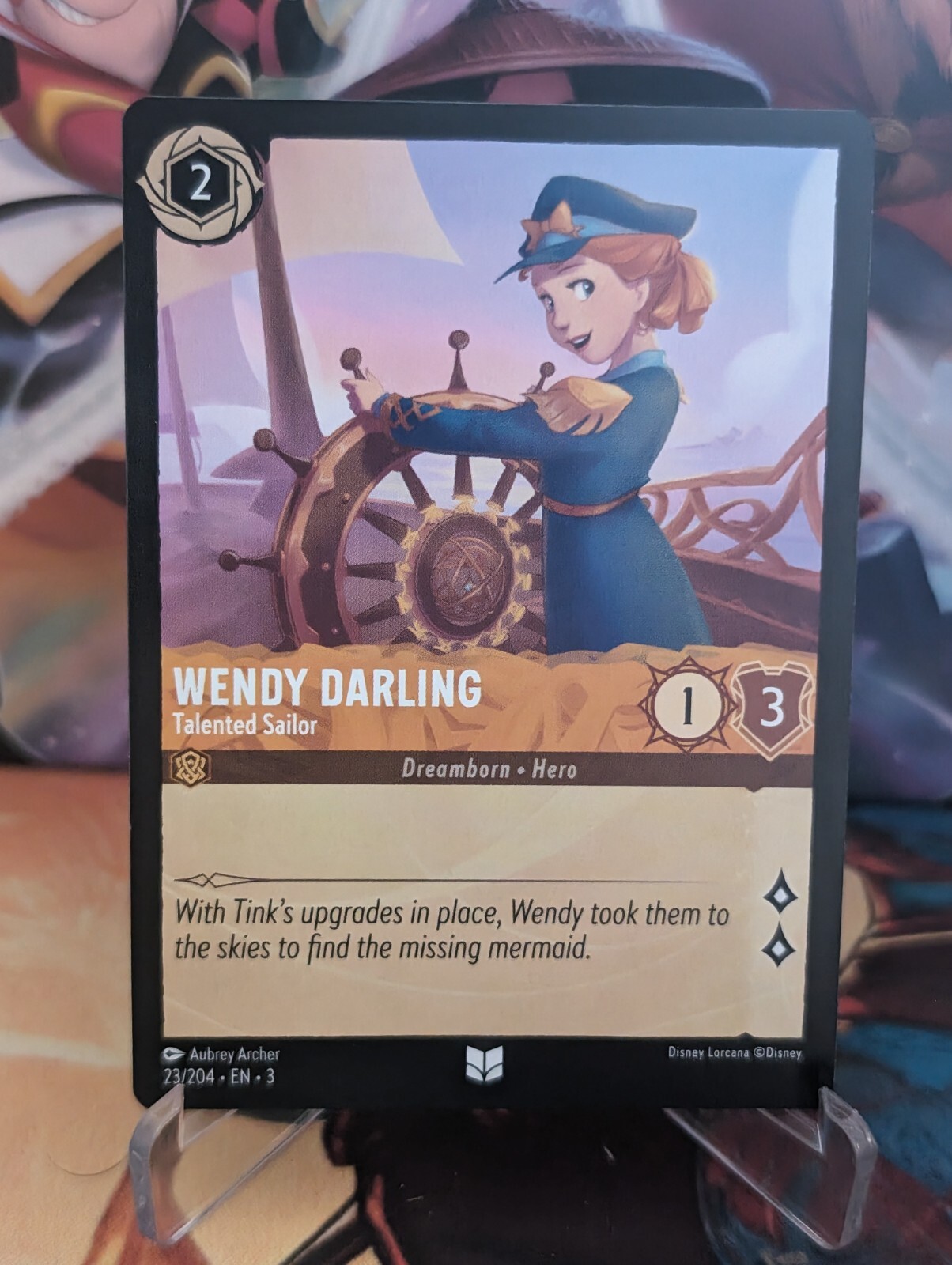 Wendy Darling Into the Inklands 23/204 Lorcana TCG Card NM/M Regular
