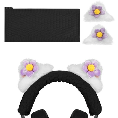 Geekria Cat Ears Headphones Attachment Headband for Razer Kraken Pro V2, 7.1 V2