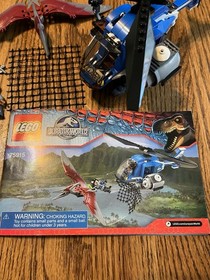 LEGO Jurassic World: Pteranodon Capture 75915 100% Complete With Figs And Manual