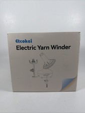 Etcokei Yarn Winder, Electric Ball Winder for Crocheting - White - Open Box