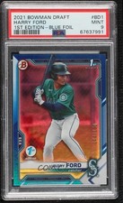 2021 Bowman Draft 1st Edition Blue Foil 144/150 Harry Ford #BD-1 PSA 9 MINT 0p10