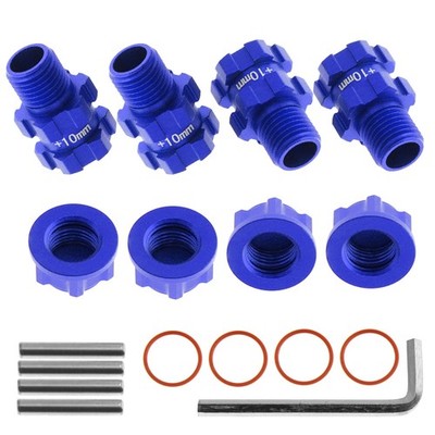 4x Blue 14mm to 17mm Wheel Hex Hub Adapter For Big Rock 4X4 3S BLX AR102711