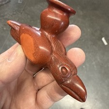 Contemporary Pipestone Catlinite Native American Flying Eagle Pipe 197