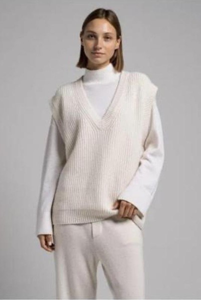 Women Massimo Dutti Vest White XS