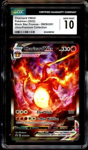 CGC 10 GEM MINT Charizard VMAX SWSH261 ALTERNATE ART PROMO Pokemon Card 162