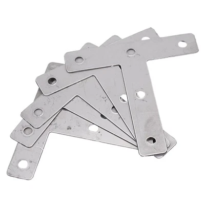 (R)5 Stueck Edelstahl Winkelblech-Ecke-Code T-Regalboeden 40 x 40 mm N3A68130 - Bild 1 von 3