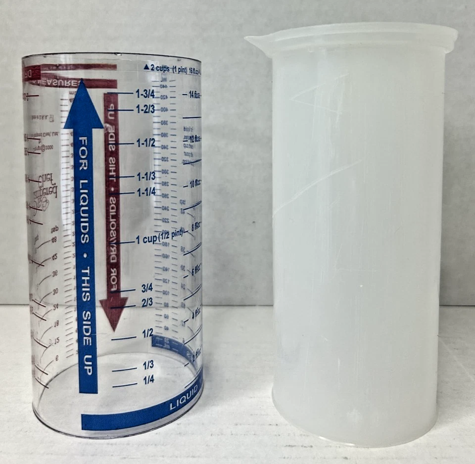 Taza medidora Pampered Chef Measure All 2 tazas para líquido seco húmedo sólido Foto 2 de 4