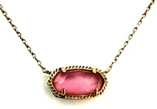 Kendra Scott 15" 'Elisa' Azalea Illusion 14k Gold Plated Pendant Necklace
