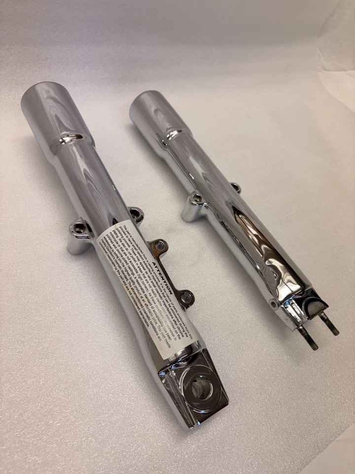 FLSTC FLSTN Heritage Deluxe Fatboy 07-16 cromo softail 41 mm horquilla patas deslizantes B2 Foto 3 de 4