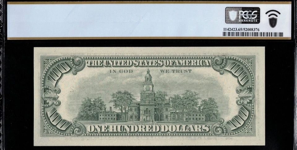 1974 $100 FRN B-A BLOCK NEW YORK P.C.G.S #65PPQ - Image 2 of 3