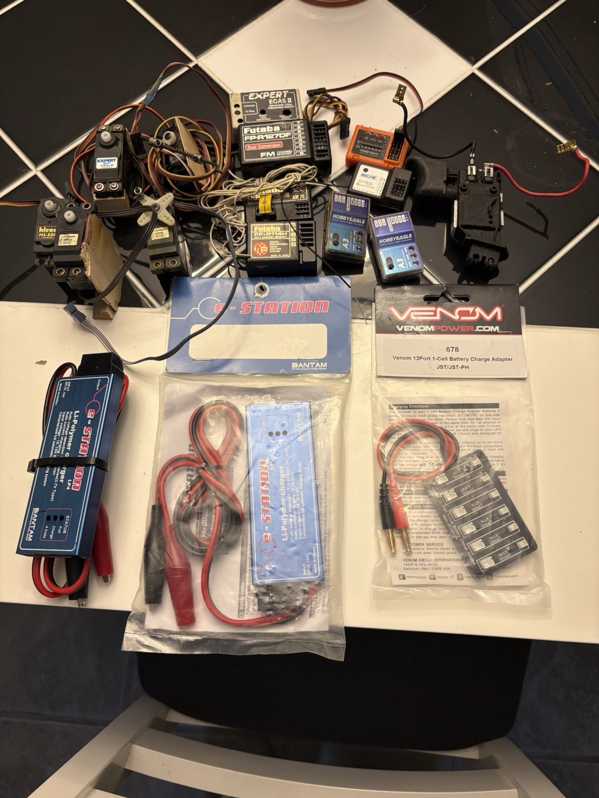 Vintage RC Electronics Receiver Power Switch Servos For Parts/Restoration