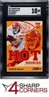 2013 PANINI SCORE HOT ROOKIES SHOWCASE #43 TRAVIS KELCE RC CHIEFS POP 2 SGC 10
