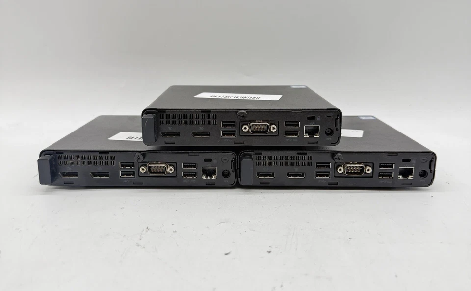 3x HP MP9 G4 DM Bali USFF Core i3 8th Gen 4GB RAM 128GB NVMe with PSU - Image 2 of 4