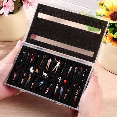 1:64 1:87 Miniatur Figuren Aufbewahrungsbox vorgerillt Schaumstoffschicht Schutzbox