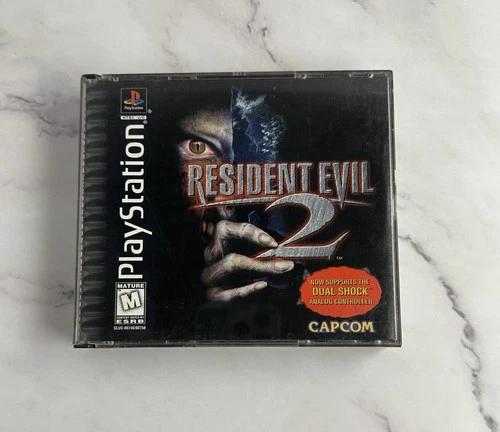 Resident Evil 2 (Sony PlayStation 1, 1998) 2 Disc Complete In Box w/Manual + Reg