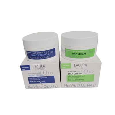 Q10 Anti-1.7oz Day & 1.7oz Night Cream Moisturizer with Bioflavonoid and Reti...