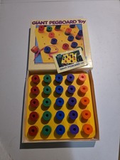 VTG 1988 Giant Pegboard Discovery Toys Colorful Learning Fine Motor COMPLETE
