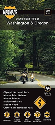 #ad U.S. REGIONAL TOURING MAP: PACIFIC: PART 1 By Mad Maps amp; Mad Maps **Excellent** $21.95