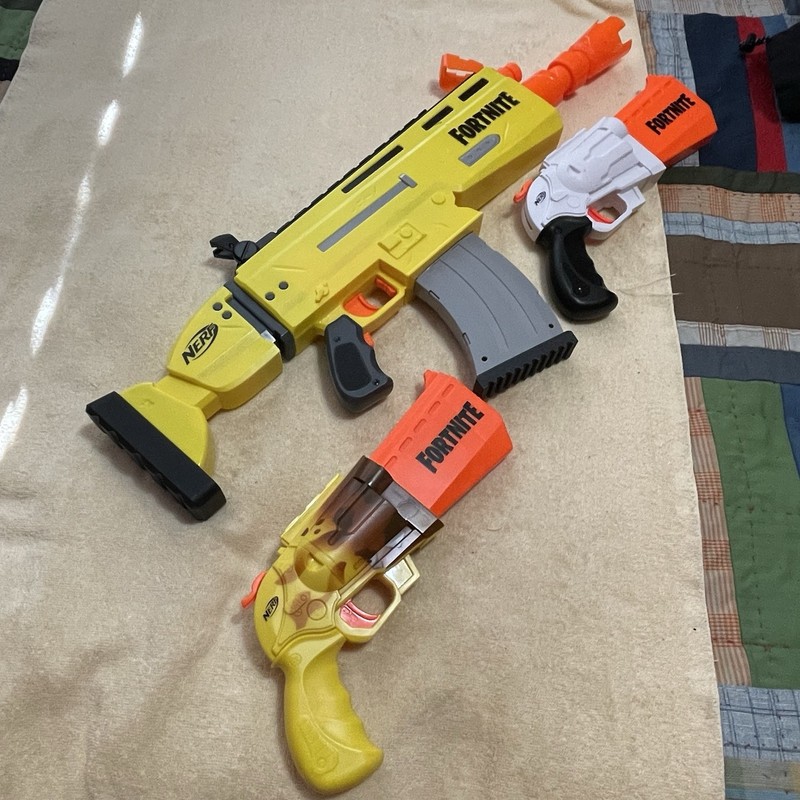 Nerf Gun Lot Bundle Fortnite Guns Three Guns