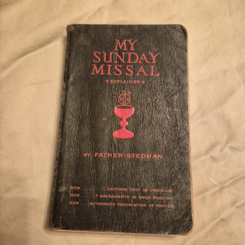 Vtg 1948-56 My Sunday Missal Explained Father Stedman Pocket Size Book Religion