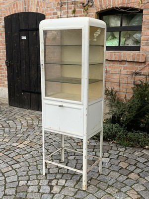 2/12/1120 Blechschrank Vitrine Arztschrank Medizinschrank um 1930 | eBay