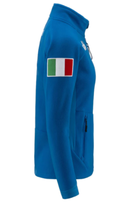 KAPPA 6CENTO 688N - Combinaison De Ski Femme Bleue Brillante 'Pile Pesante' Italie