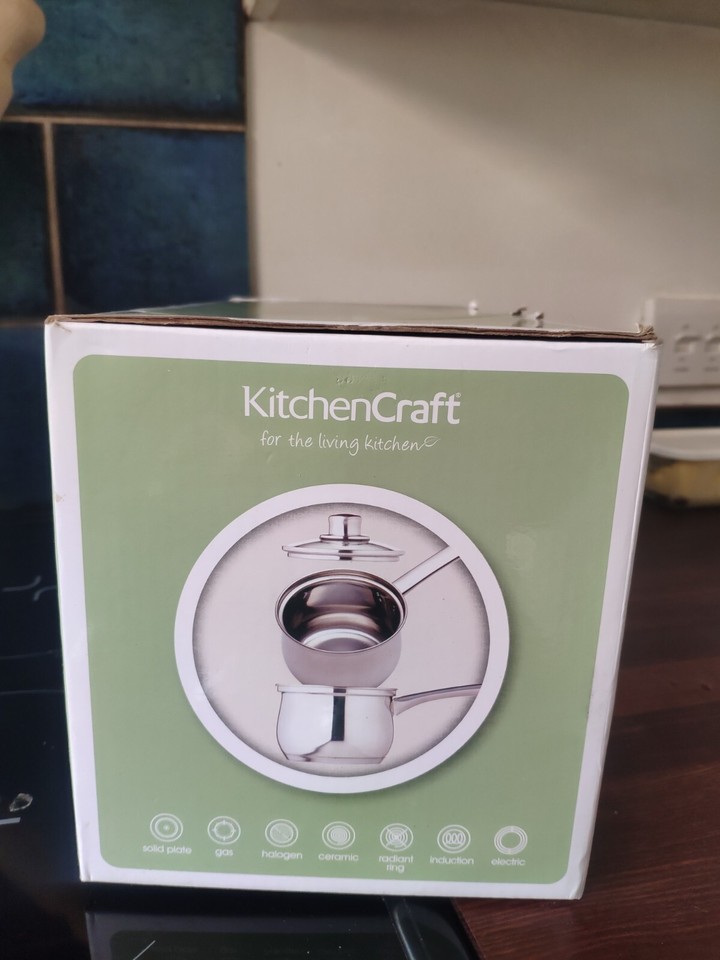 KitchenCraft Stainless Steel Double Boiler Porringer BainMarie