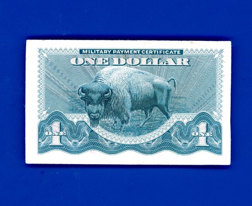 US Military Payment Certificate $1 Serie 692 CRISP BUFFALO NOTE
