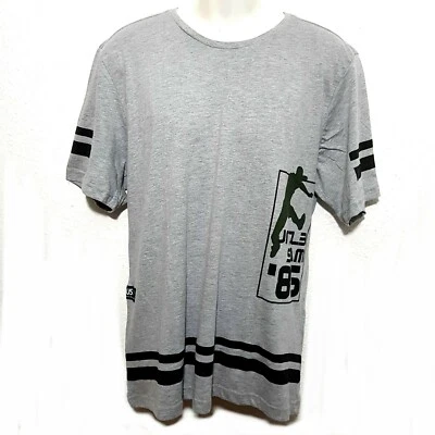T-Shirt Uncle Sam Col Rond T-Shirt D'Été À Manches Courtes Gris Taille M - XL - Photo 1/2