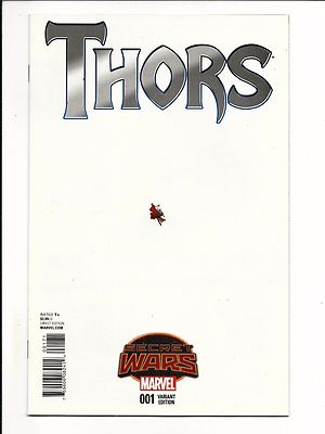 Thors # 1 Marvel Secret Wars Paul Renaud Ant Size Variant Cover Aug 2015 NM New