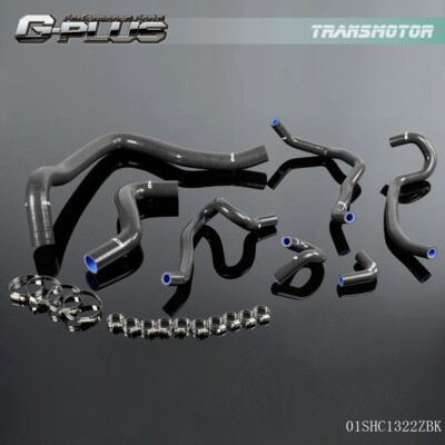 Silicone Heater Radiator Hose Fit For 97-2001 Honda Accord SIR/-T CF4/CL1 Black