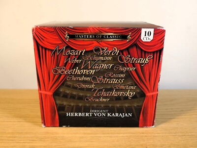 Herbert Von Karajan Masters Of Classic 10 CD Box Set