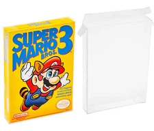 Nintendo Box Protector Case for Retail NES Game Box Clear Plastic Thick Sleeve