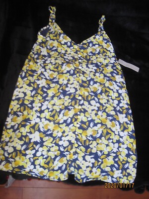 Women's Small Lizard Thicket Strapless Floral Dress Size Large by