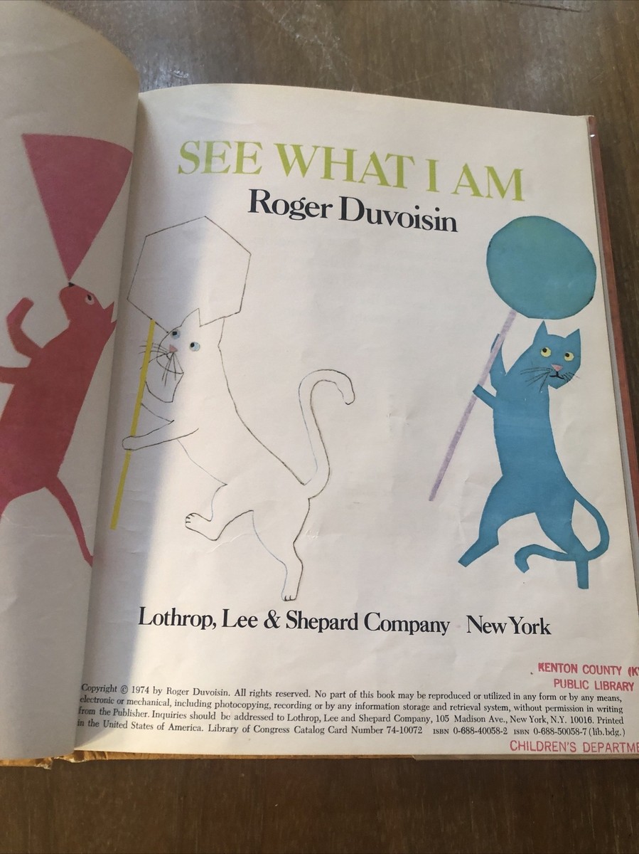 See What I Am by Roger Duvoisin (Hardcover) for sale online - Main Image