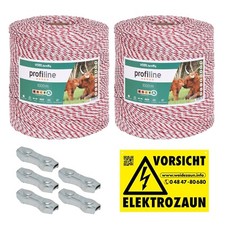 Weidezaunlitze 2000m 3mm Elektrolitze Weidezaun Litze Zaun Elektrozaun Rinder