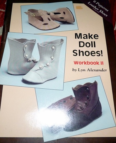 Herstellung antiker Puppenschuhe Kleidung Designs Buch Schnittmuster