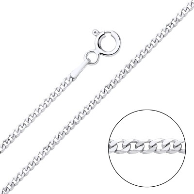Sterling Silber 2 mm Panzerkette Halskette 16 18 20 22 24 Zoll - stark & langlebig
