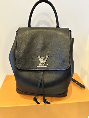 Louis Vuitton Backpack Lockme Noir black Louis Vuitton Calfskin Lockme Backpack Black 183200  main image 4